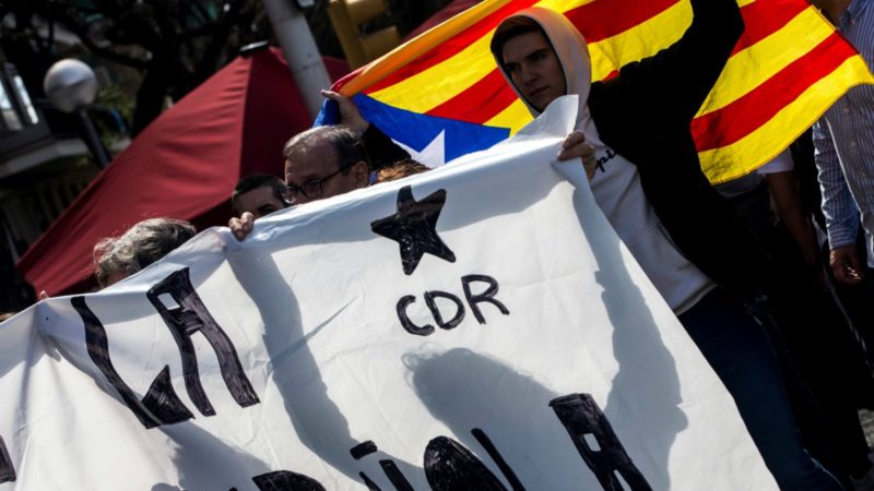 Detenidos tres miembros de los CDR por el asalto a la Subdelegación en Lérida
