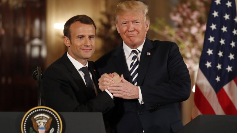 Trump y Macron acuerdan trabajar en un nuevo acuerdo nuclear con Irán