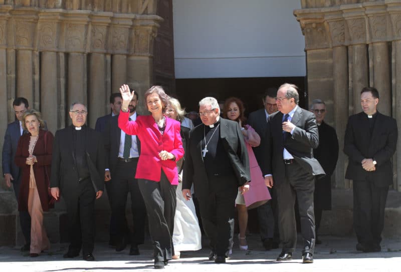 La reina Sofía inaugura 'Mons Dei' en Aguilar de Campoo