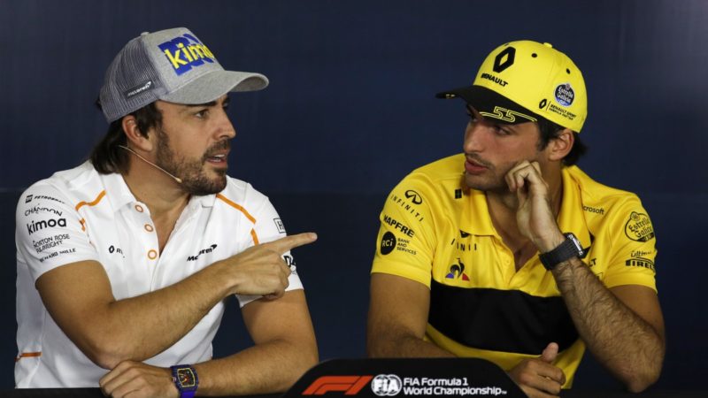 El patriótico gesto de Alonso y Sainz en el circuito de Cataluña