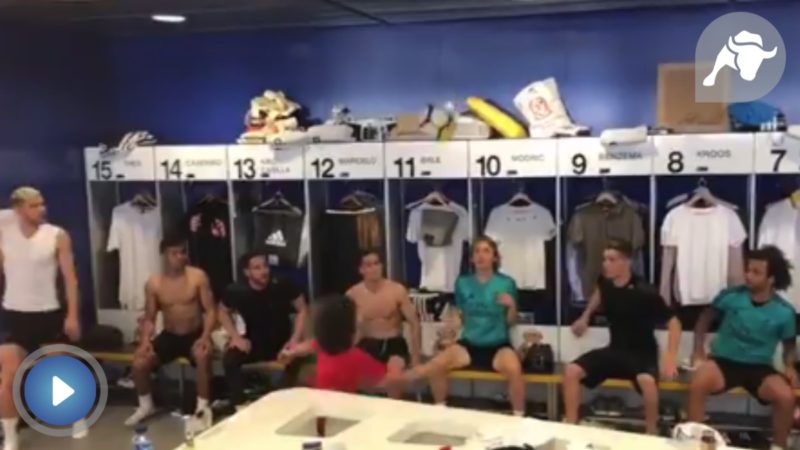El vídeo viral del hijo de Marcelo en el vestuario del Real Madrid