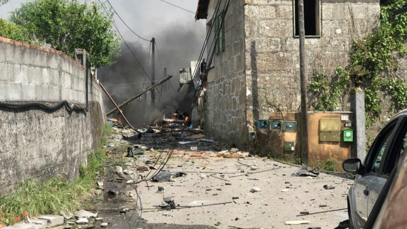Al menos un muerto y 27 heridos en una explosión en Tui (Pontevedra)