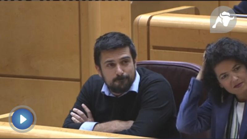 Rifirrafe entre Rajoy y Espinar en el Senado a cuenta de Cifuentes