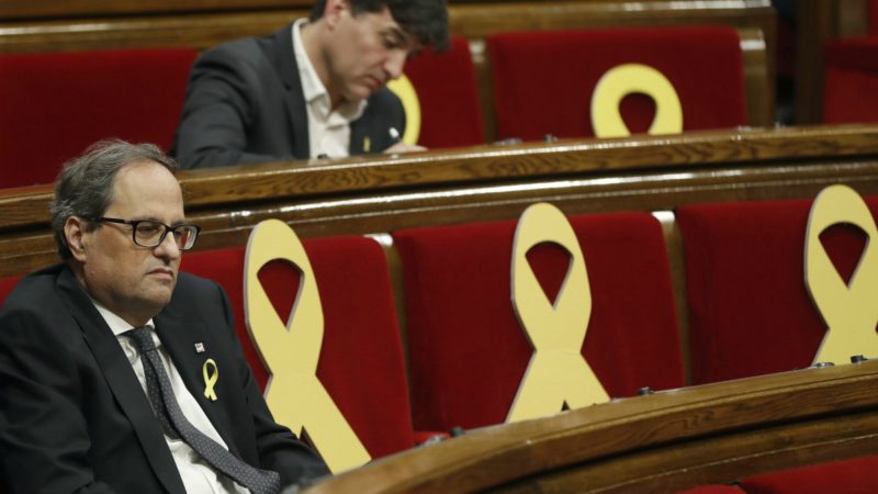 El Parlamento de Cataluña debate y vota la moción de censura de Cs contra Quim Torra