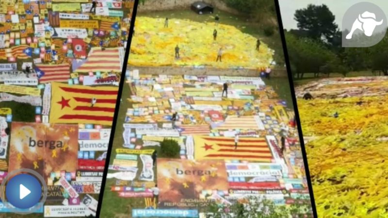 'Operación Dron' en Cataluña: retiran más de mil kilos de plástico amarillo
