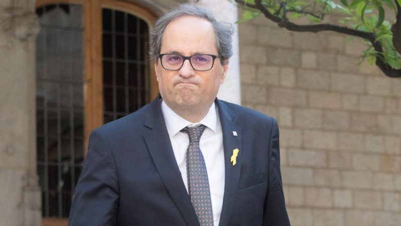 La Fiscalía pide el archivo de la querella de Torra contra Rajoy y Santamaría