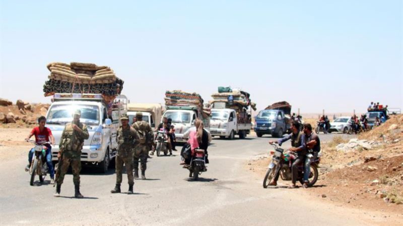 Civiles sirios vuelven a sus casas en la ciudad de Saida, al sur de Siria | EFE