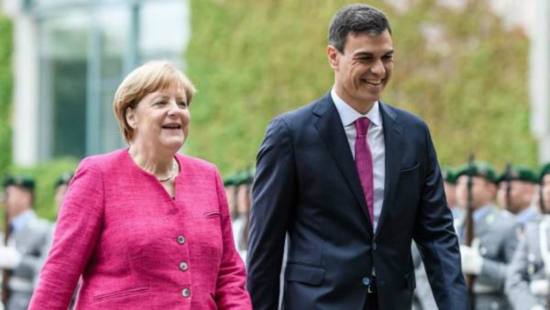 Sánchez y Merkel abordan en Doñana la cuestión migratoria