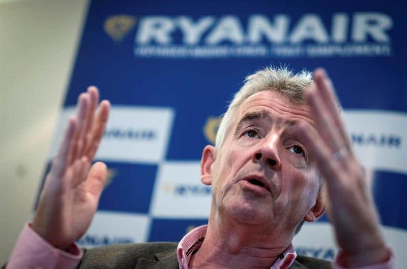 La cancelación de vuelos por la huelga en Ryanair se reducirá a 150, según la compañía