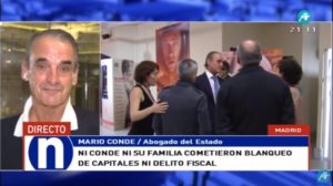 Mario Conde: 'El perito judicial no ve ningún delito fiscal ni de blanqueo de capitales'