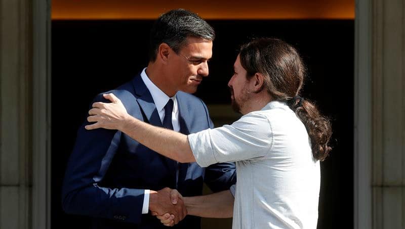 Sánchez informa a su ‘copresidente’ Iglesias de la renovación del CGPJ con un almuerzo en Moncloa