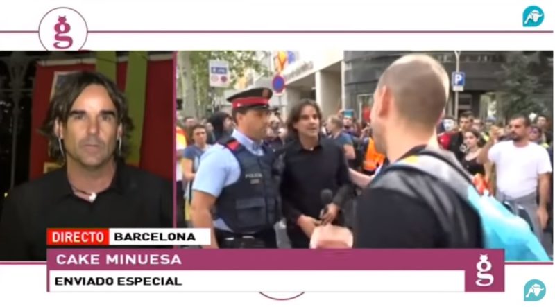 Descomunal linchamiento a Cake Minuesa tras ser AGREDIDO e INSULTADO por separatistas en Barcelona