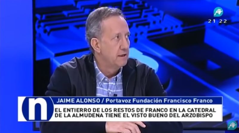 Jaime Alonso, portavoz de la Fundación Francisco Franco