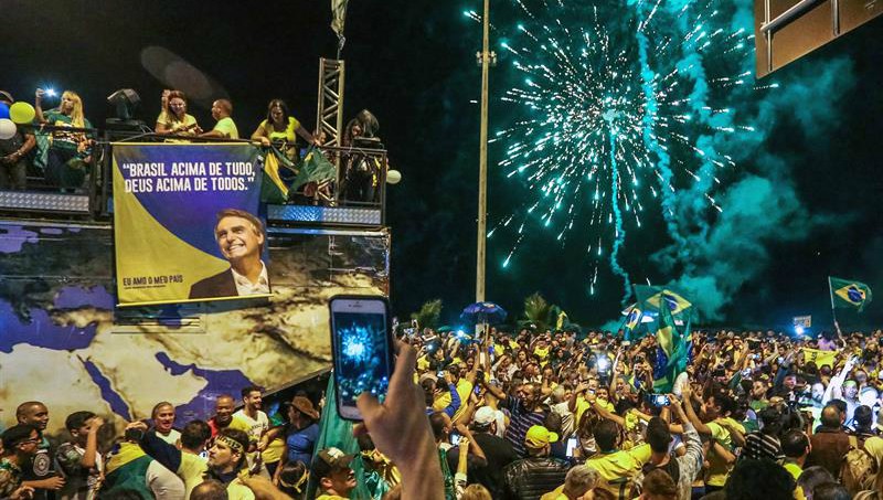 Jair Bolsonaro, elegido presidente de Brasil con el 55% de los votos