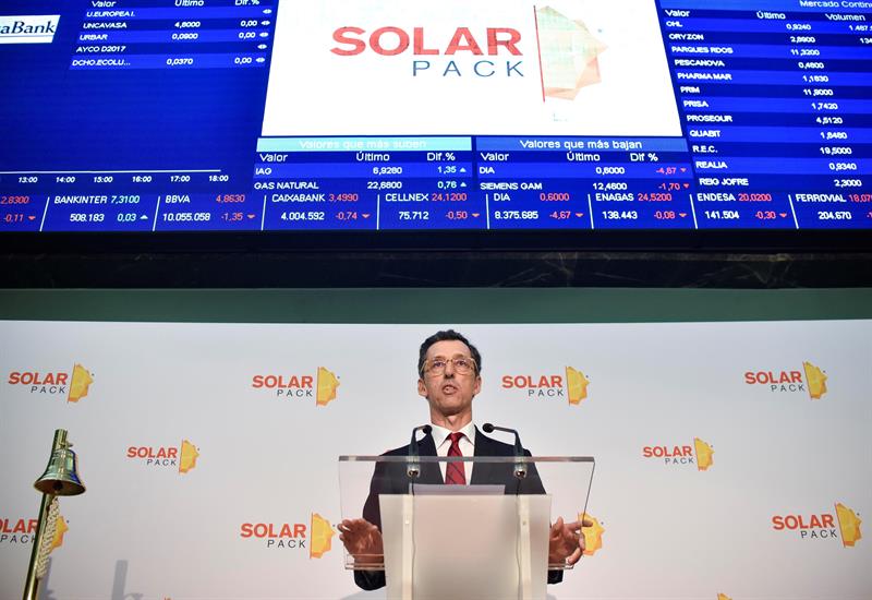 Solarpack debuta en bolsa con una subida superior al 12 %