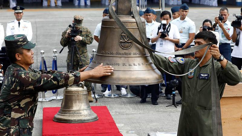 EEUU devuelve a Filipinas tres campanas tomadas como trofeo de guerra en 1901
