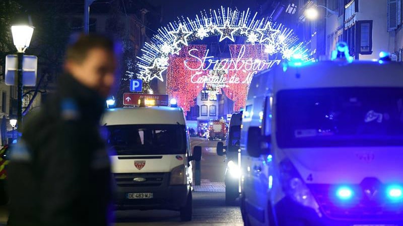 Un sujeto fichado por radicalización, presunto autor del tiroteo de Estrasburgo