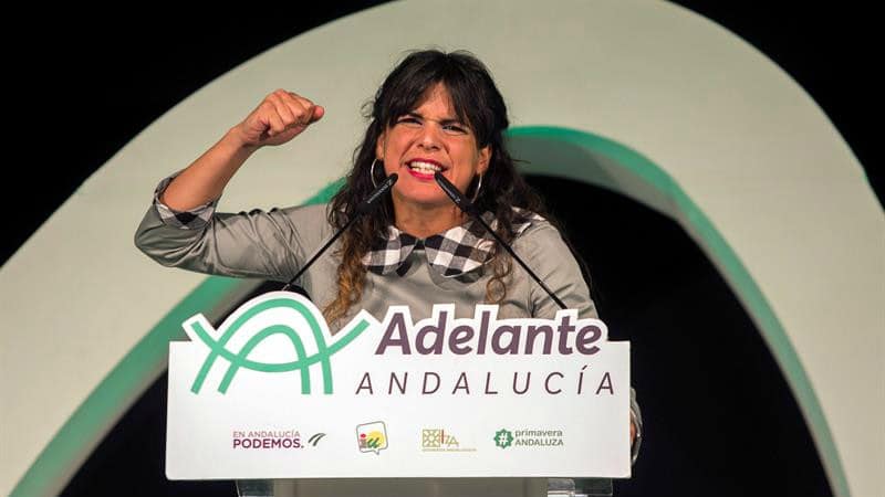 Teresa Rodríguez llama ‘mamarracho’ a Pablo Casado