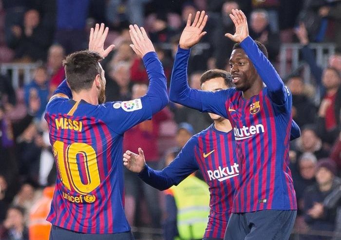 Messi decide en la primera gran noche de Dembéle