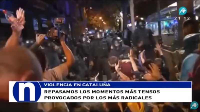 violencia en Cataluña