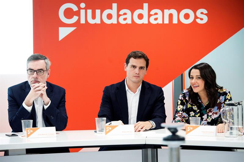 Ciudadanos aprueba que no pactará con Sánchez ni con el PSOE tras el 28A