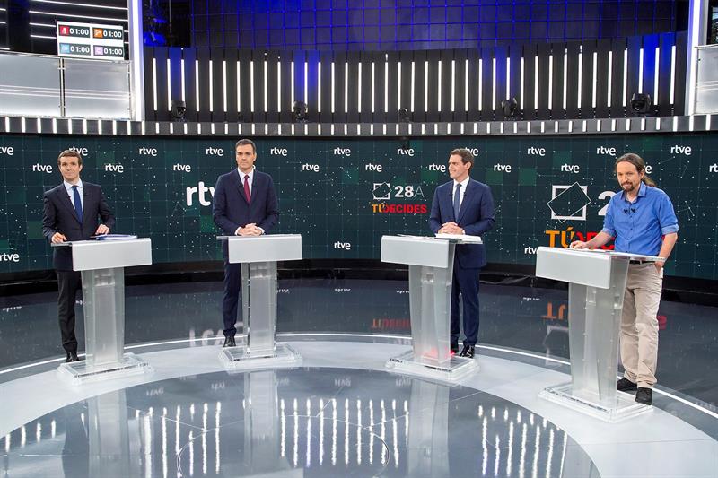 Los candidatos, a por la segunda vuelta del debate tras el asalto en RTVE