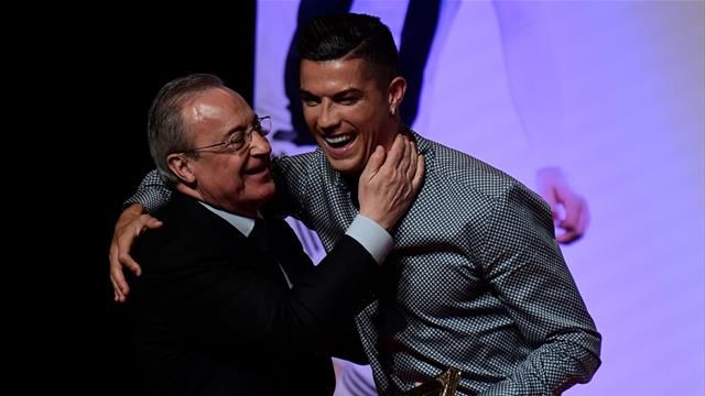 Florentino Pérez a Ronaldo: «Felicidades al mejor jugador del mundo»