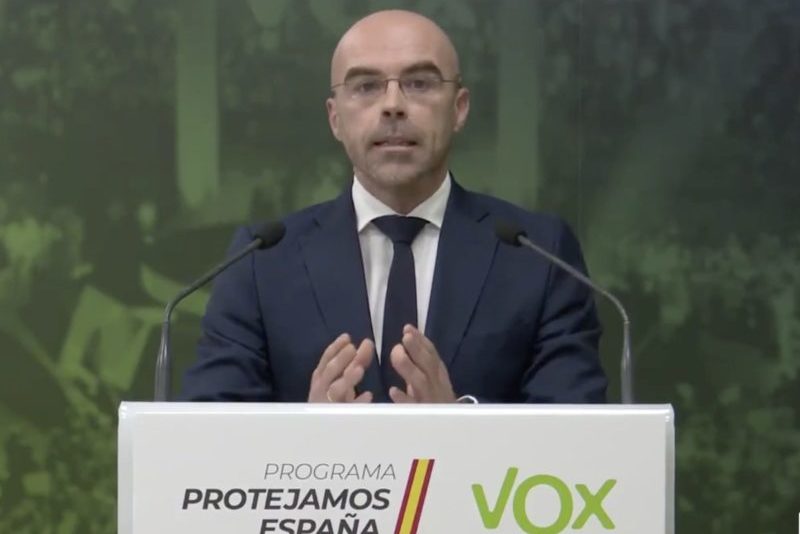 El portavoz de Vox, Jorge Buxadé