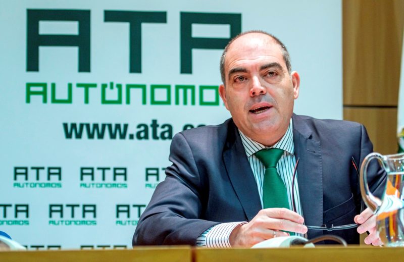 El presidente nacional de la Asociación Andaluza de Trabajadores (ATA), Lorenzo Amor.
