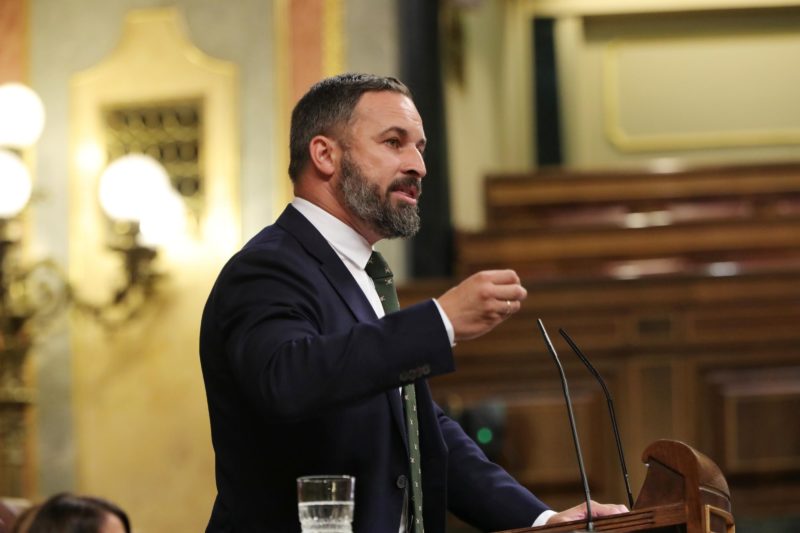 Abascal anuncia la esperada moción de censura contra Pedro Sánchez