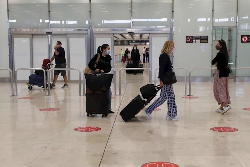 Terminal 4 del Aeropuerto de Madrid-Barajas Adolfo Suárez este domingo