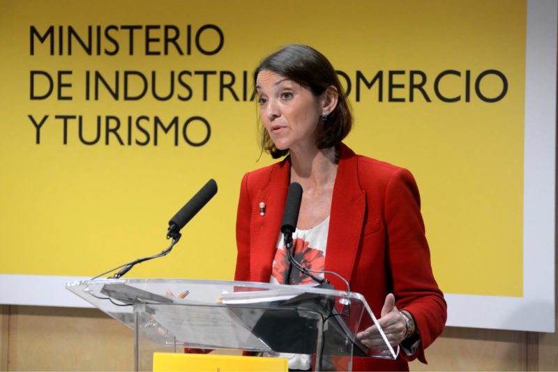 La ministra de Industria, Comercio y Turismo, Reyes Maroto