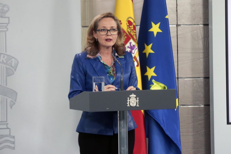La vicepresidenta económica del Gobierno, Nadia Calviño