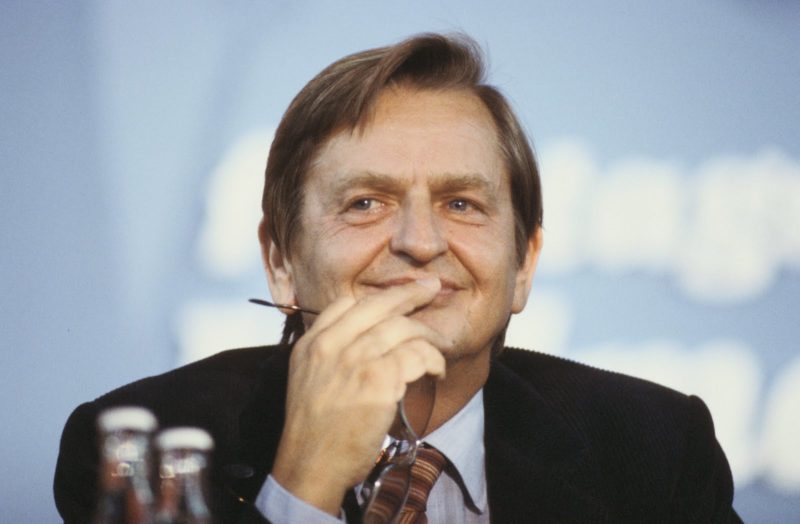 El primer ministro sueco, asesinado en 1986, Olof Palme.