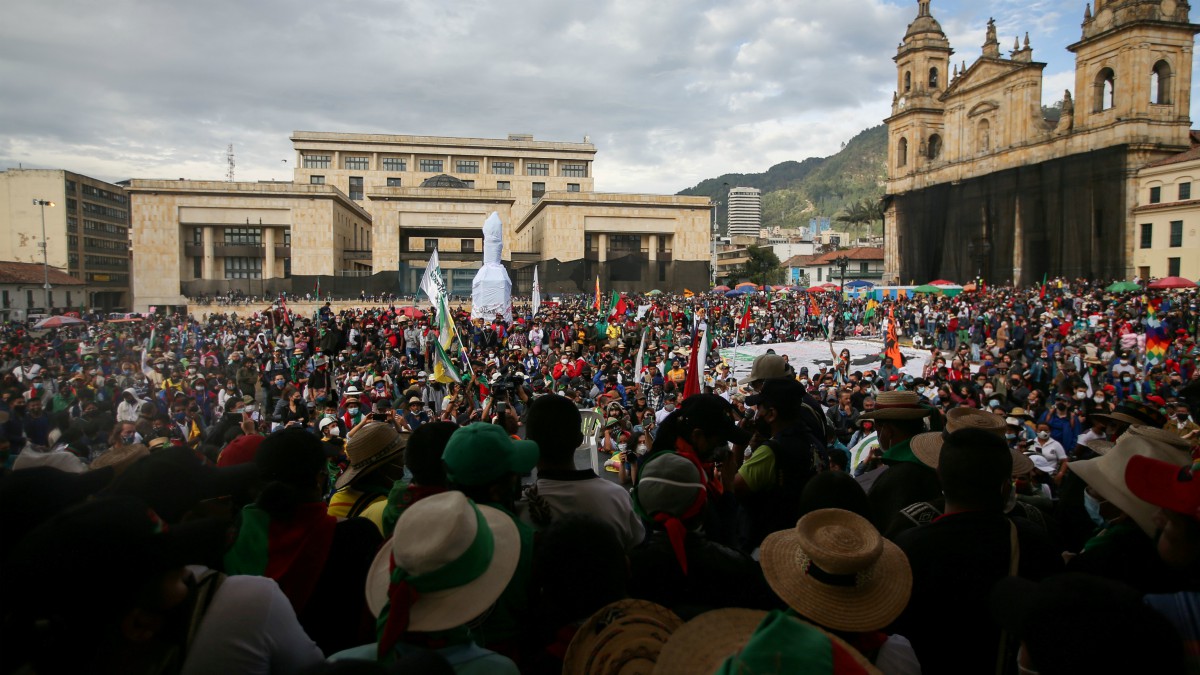 La izquierda indígena organiza protestas contra Iván Duque