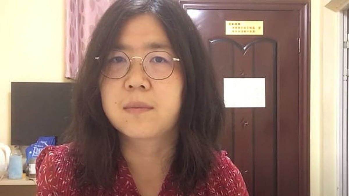 El régimen comunista chino condena a una reportera por su cobertura del coronavirus en Wuhan