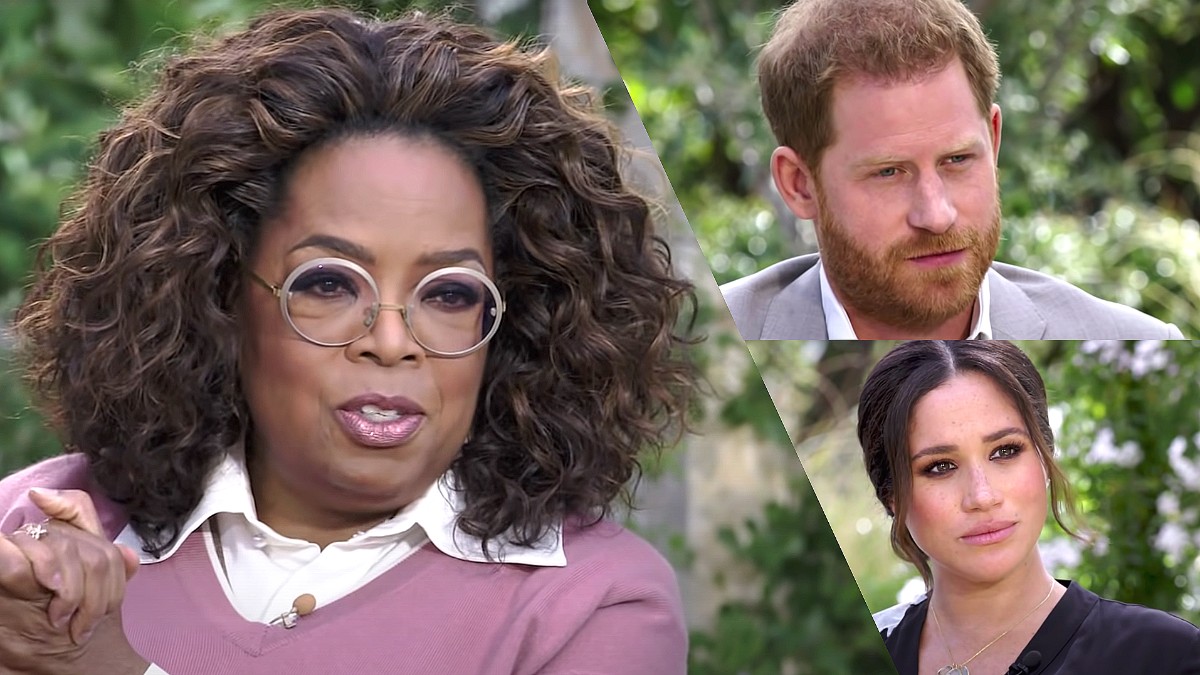 Capturas de la entrevista de Oprah Winfrey con los Duques de Sussex