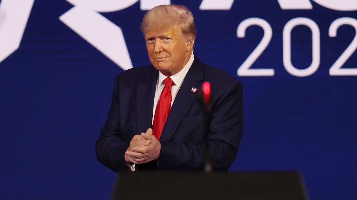 El expresidente estadounidense Donald Trump durante la Conferencia de Acción Política Conservadora