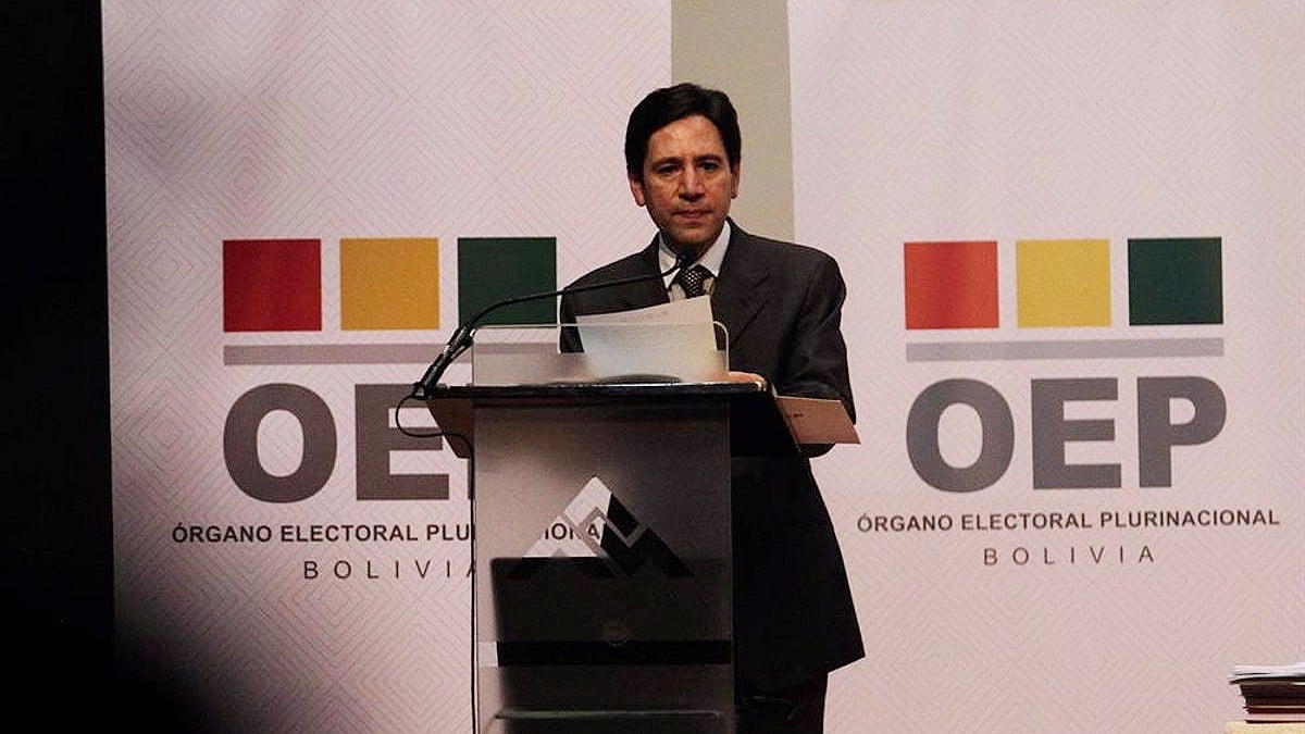 Renuncia el presidente del Tribunal Electoral de Bolivia, Salvador Romero