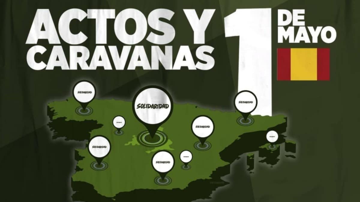 Día del Trabajador: las caravanas convocadas por el sindicato Solidaridad por toda España