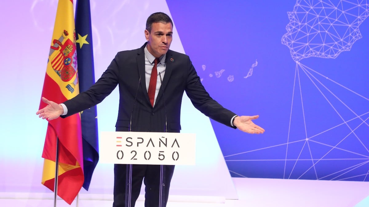 El presidente del Gobierno, Pedro Sánchez, presenta el plan España 2050. EUROPA PRESS