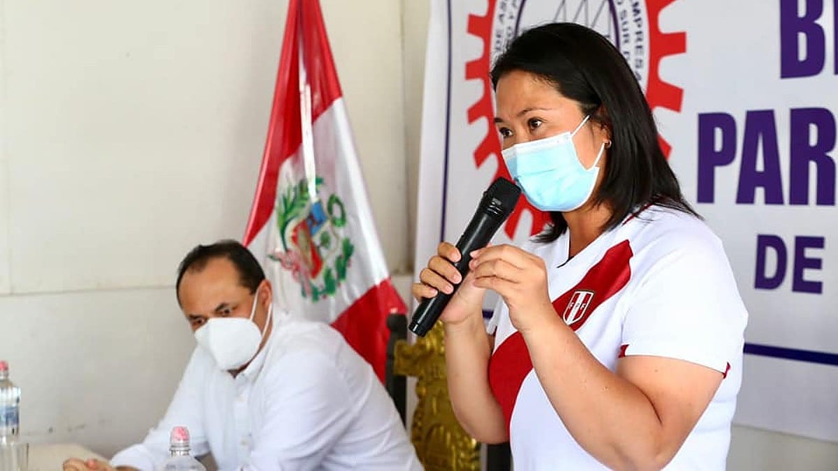 Keiko Fujimori acorta distancias con Castillo para la segunda vuelta electoral en Perú