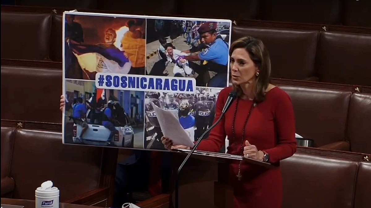 María Elvira Salazar denuncia ante el Congreso de EEUU que Ortega busca robarse las elecciones