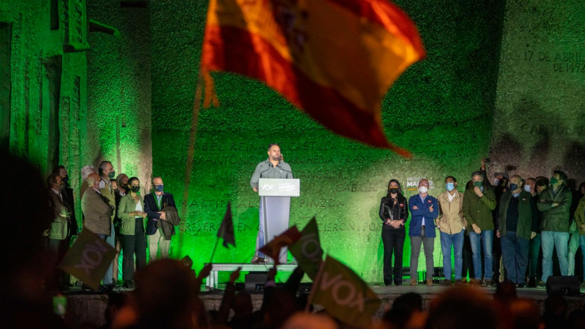 Abascal, en el cierre de campaña: ‘Lo importante es que el 4-M sea el principio del fin del Gobierno de Sánchez’