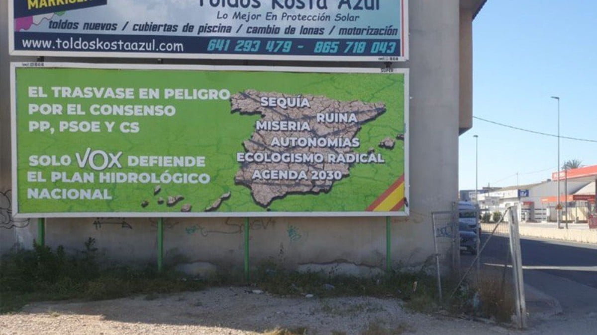 VOX apoya las manifestaciones de los agricultores y regantes murcianos en defensa del trasvase Tajo-Segura