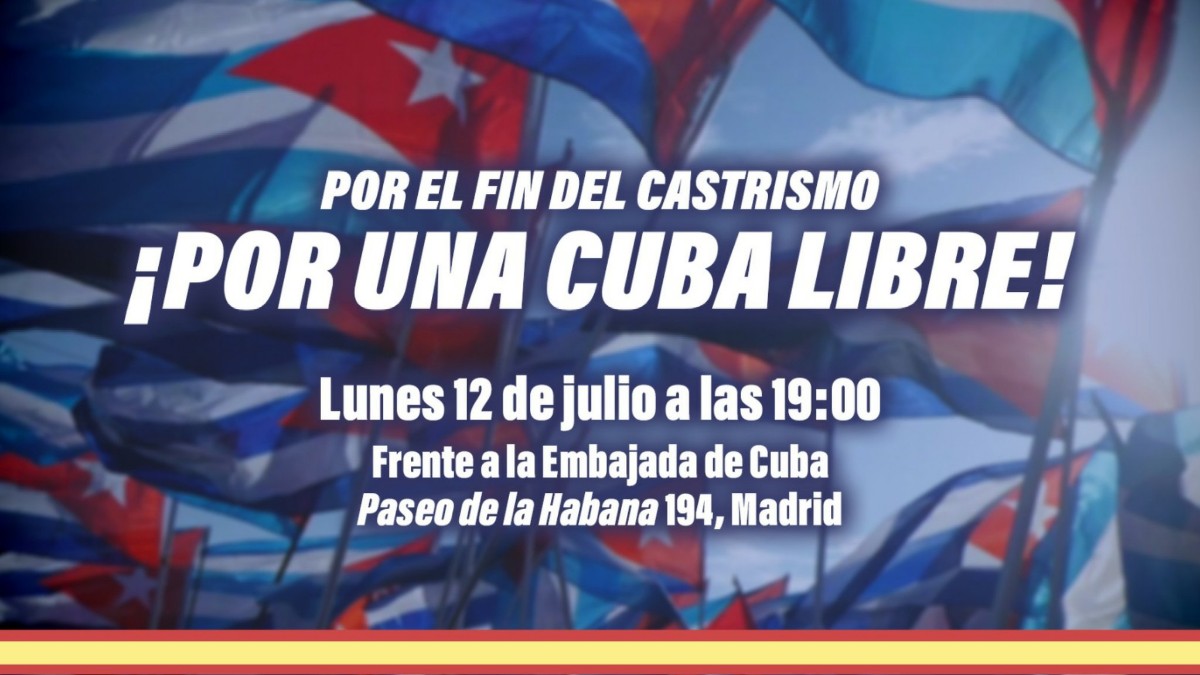 VOX respalda una concentración ante la embajada de Cuba en Madrid en apoyo a las protestas