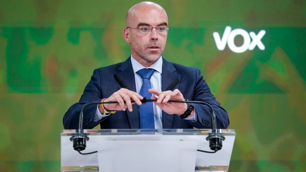 El vicepresidente primero de Acción Política y eurodiputado de Vox, Jorge Buxadé. Europa Press