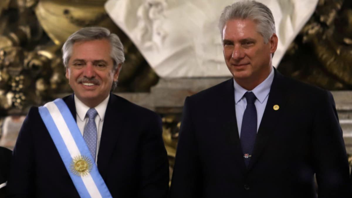 El presidente argentino no quiere, ni puede, condenar al castrismo