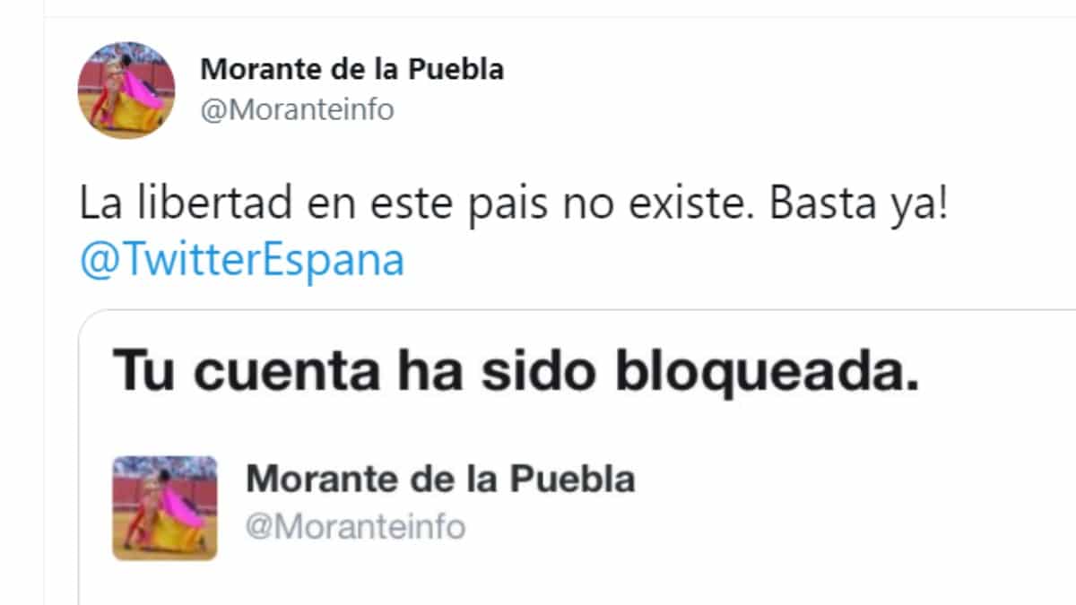 Twitter censura a Morante de la Puebla por compartir dos vídeos de su faena en Algeciras