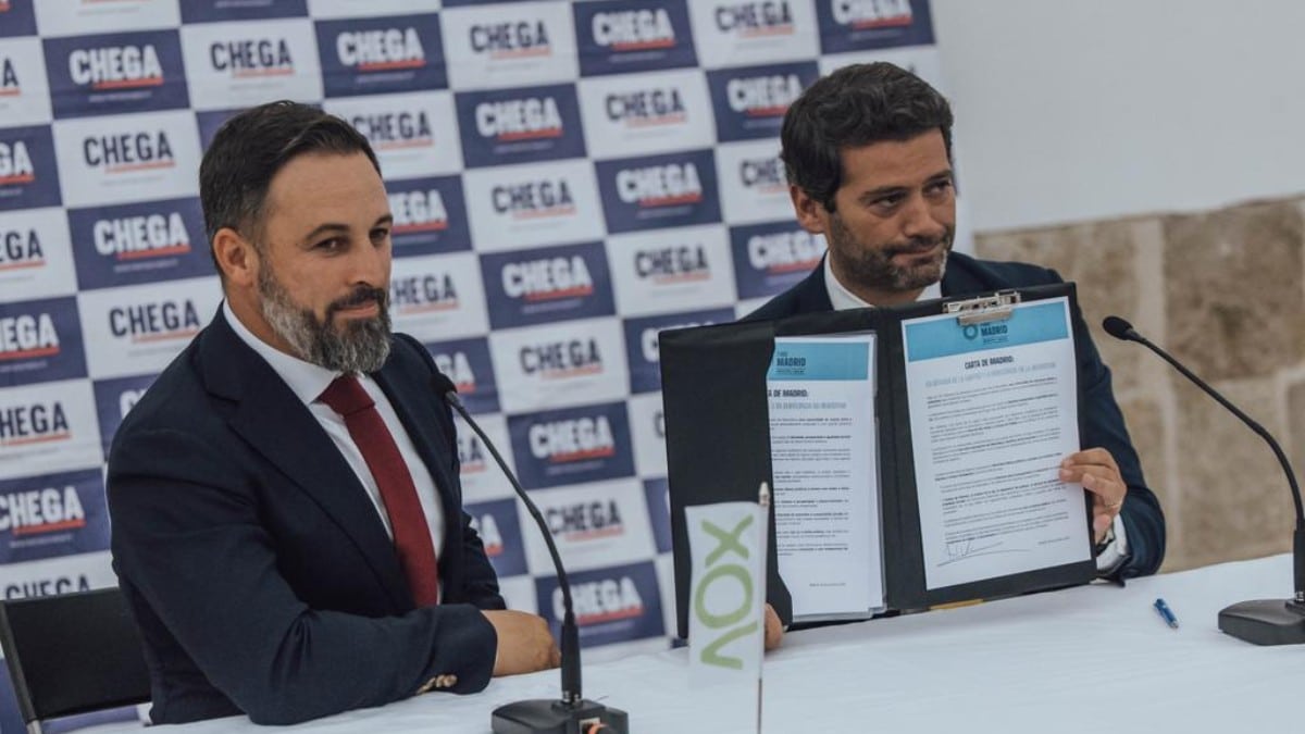 El líder del partido portugués CHEGA se adhiere a la ‘Carta de Madrid’ en defensa de la libertad en la Iberosfera